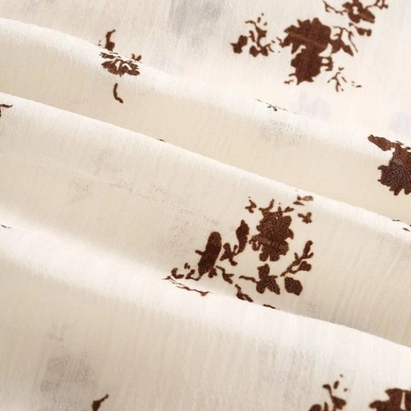 Tan Casual Men's Floral Print Shirt - Picture 7 of 7